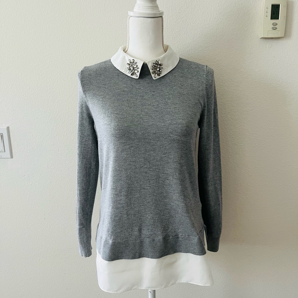 Time and Tru Gray Knit Top